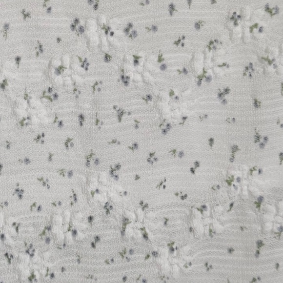 Elodie White Floral textured top cottage-core size xl NWT - Picture 9 of 10